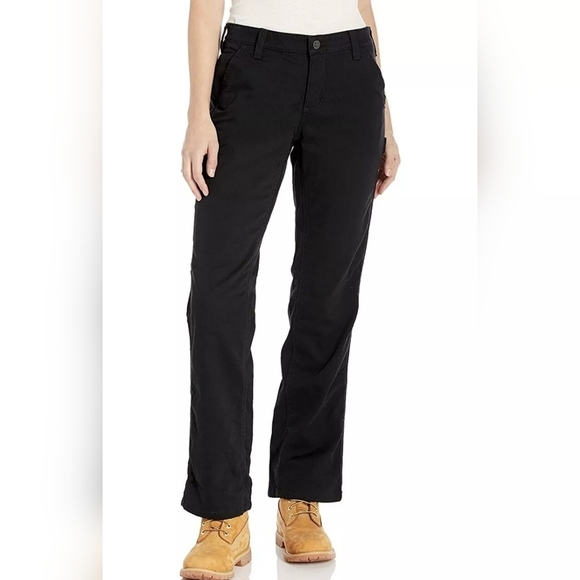 Carhartt Pants - Carhartt Women's Original Fit Crawford Fleece Lined Black Pants Sz 12